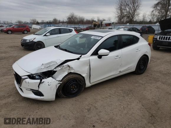2017 Mazda 3 Grand Touring with VIN JM1BN1M35H1134593, listed as a Copart auction lot 49685265 with 114,210 mi miles and Salvage Title. Bid and sale history available at DreamBid. Image 1.