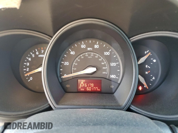 2014 Kia Rio EX with VIN KNADN5A37E6410739, listed as a Copart auction lot 70122594 with 60,177 mi miles and Salvage Title. Bid and sale history available at carsss.com. Image 9.