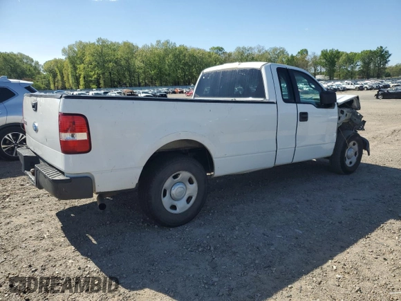 2008 Ford F-150 XL with VIN 1FTRF12W88KD37125, listed as a Copart auction lot 52912575 with 225,384 mi miles and Salvage Title. Bid and sale history available at carsss.com. Image 3.