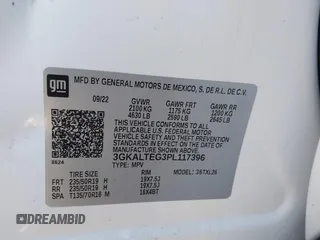 2023 GMC Terrain SLE with VIN 3GKALTEG3PL117396, listed as a IAAI auction lot 40975573 with 38,740 mi miles. Bid and sale history available at carsss.com. Image 9.