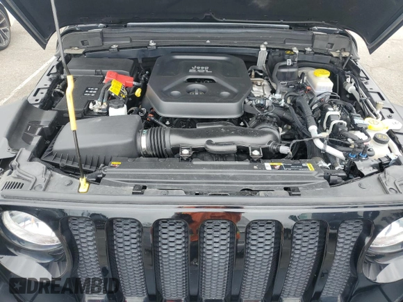2022 Jeep Wrangler Unlimited Willys with VIN 1C4HJXDN8NW263081, listed as a Copart auction lot 54544895 with 34,239 mi miles and Salvage Title. Bid and sale history available at DreamBid. Image 12.