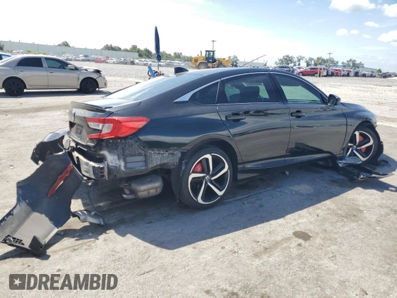 2019 Honda Accord Sport with VIN 1HGCV1F38KA090650, listed as a Copart auction lot 63374355 with 113,259 mi miles and Non repairable. Bid and sale history available at DreamBid. Image 3.