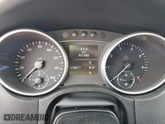 2011 Mercedes-Benz M 350 with VIN 4JGBB5GB1BA715918, listed as a Copart auction lot 75106524 with 87,340 mi miles and Non repairable. Bid and sale history available at DreamBid. Image 9.