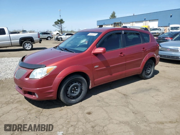 2005 Pontiac Vibe with VIN 5Y2SL63875Z414867, listed as a Copart auction lot 54653235 with 202,867 mi miles and Clean Title. Bid and sale history available at carsss.com. Image 1.