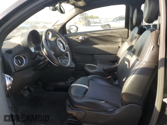 2016 FIAT 500e with VIN 3C3CFFGE3GT136155, listed as a Copart auction lot 63706515 with 39,581 mi miles and Salvage title. Bid and sale history available at DreamBid. Image 7.