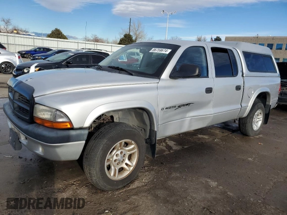 2001 Dodge Dakota Sport with VIN 1B7GG2AN11S125451, listed as a Copart auction lot 86759674 with 157,538 mi miles and Clean Title. Bid and sale history available at carsss.com. Image 1.