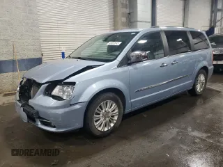2013 Chrysler Town & Country Limited with VIN 2C4RC1GG9DR646141, listed as a Copart auction lot 49809545 with 129,720 mi miles and Salvage Title. Bid and sale history available at carsss.com. Image 1.
