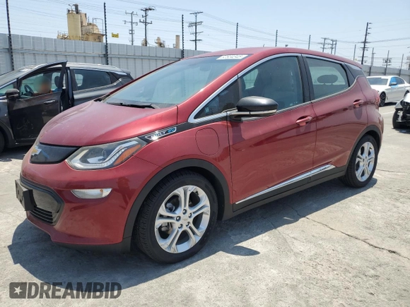 2017 Chevrolet Bolt EV LT with VIN 1G1FW6S00H4156710, listed as a Copart auction lot 62604345 with 120,506 mi miles and Clean title. Bid and sale history available at DreamBid. Image 1.