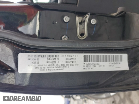 2015 Dodge Dart GT with VIN 1C3CDFEB4FD123661, listed as a Copart auction lot 51267505 with 100,535 mi miles and Salvage Title. Bid and sale history available at carsss.com. Image 15.