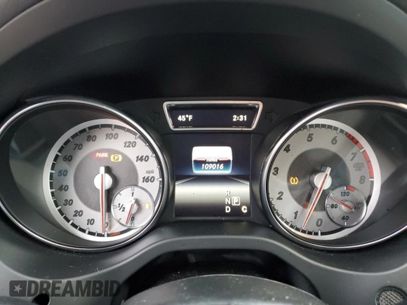 2016 Mercedes-Benz CLA 250 with VIN WDDSJ4GB4GN359326, listed as a Copart auction lot 43945034 with 109,016 mi miles and . Bid and sale history available at DreamBid. Image 9.