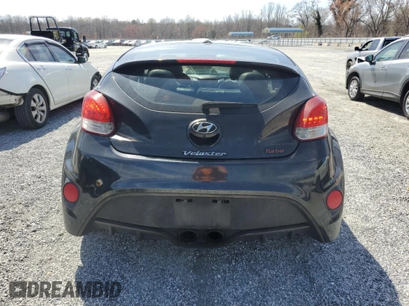 2016 Hyundai Veloster Turbo with VIN KMHTC6AE5GU263035, listed as a Copart auction lot 49858255 with 180,943 mi miles and Salvage Title. Bid and sale history available at carsss.com. Image 6.