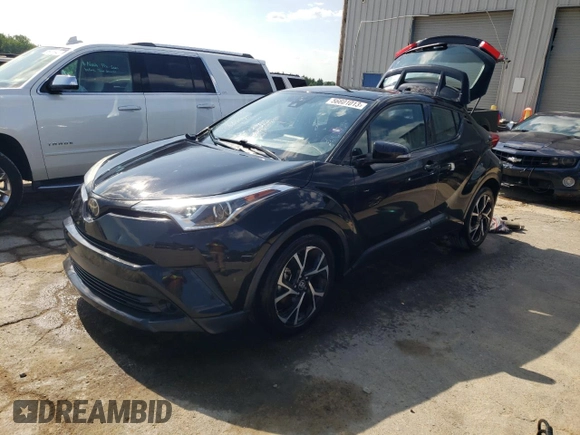2018 Toyota C-HR XLE with VIN NMTKHMBX1JR013923, listed as a Copart auction lot 56601013 with 119,936 mi miles and Salvage Title. Bid and sale history available at DreamBid. Image 1.