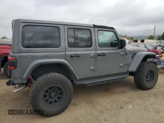 2019 Jeep Wrangler Unlimited Rubicon with VIN 1C4HJXFG6KW661609, listed as a Copart auction lot 55527005 with 25,302 mi miles and Salvage title. Bid and sale history available at DreamBid. Image 3.