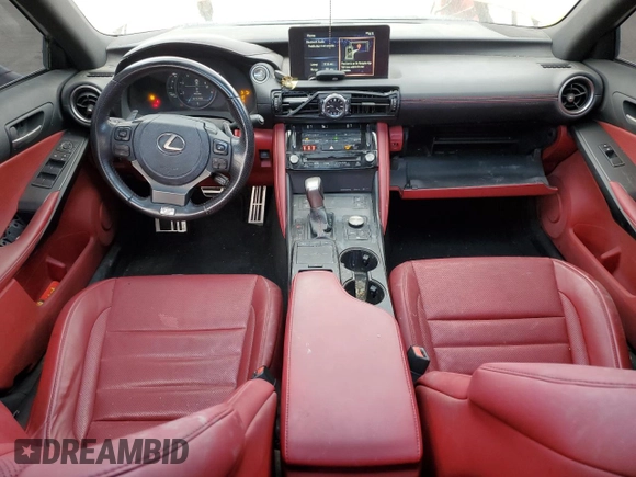 2021 Lexus IS 350 F Sport with VIN JTHGZ1B22M5048535, listed as a Copart auction lot 53753575 with 40,715 mi miles and Salvage title. Bid and sale history available at DreamBid. Image 8.