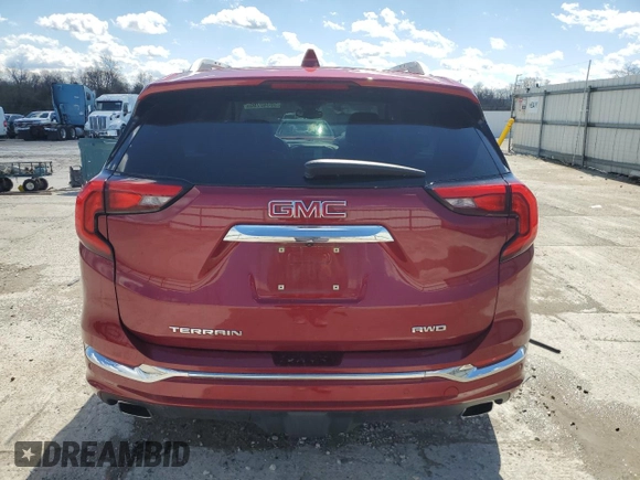 2018 GMC Terrain Denali with VIN 3GKALXEX1JL170791, listed as a Copart auction lot 50340795 with 31,993 mi miles and Salvage title. Bid and sale history available at DreamBid. Image 6.