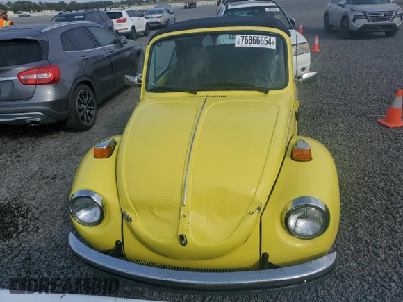 1973 Volkswagen Beetle with VIN 1532316998, listed as a Copart auction lot 76866654 with 1,983 mi miles and Salvage Title. Bid and sale history available at DreamBid. Image 5.
