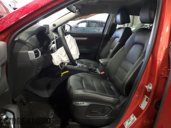 2025 Mazda CX-5 2.5 S Premium Plus Package with VIN JM3KFBEM5S0560900, listed as a Copart auction lot 45981575 with 1,499 mi miles and Salvage Title. Bid and sale history available at carsss.com. Image 7.