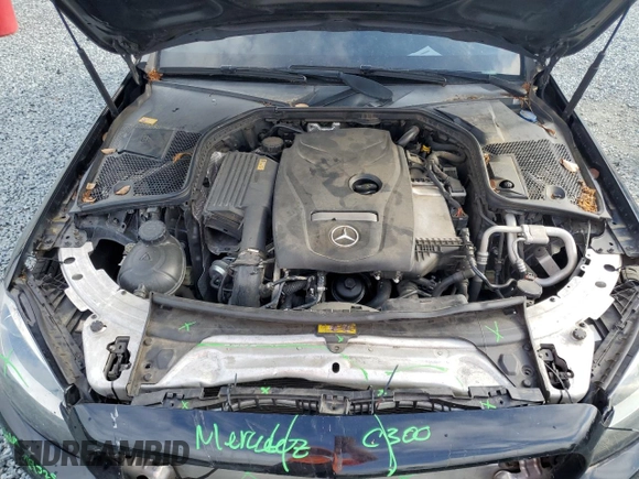 2016 Mercedes-Benz C 300 with VIN 55SWF4JB7GU129184, listed as a Copart auction lot 64310895 with 136,660 mi miles and Salvage title. Bid and sale history available at DreamBid. Image 11.