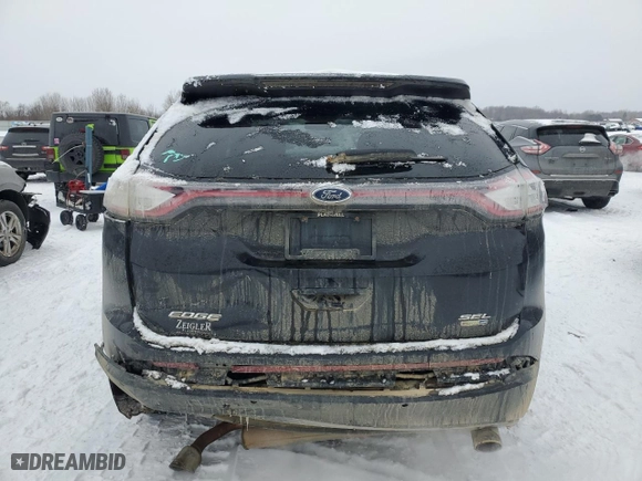 2018 Ford Edge SEL with VIN 2FMPK4J94JBB68331, listed as a Copart auction lot 45467995 with 176,970 mi miles and Clean Title. Bid and sale history available at carsss.com. Image 6.