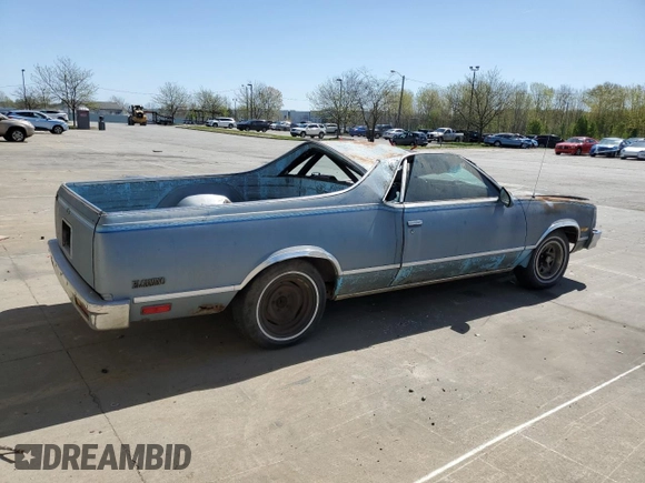 1987 Chevrolet El Camino SS z VIN 3GCCW80H4HS912151, wystawiony jako Copart lot #52302005 z przebiegiem 54 489 mil mil oraz Szkoda całkowita • Salvage title. Historia ofert i sprzedaży dostępna na DreamBid. Obrazek 3.