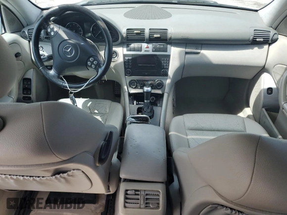 2005 Mercedes-Benz C with VIN WDBRF40J95F663026, listed as a Copart auction lot 53573595 with Not Provided miles and Salvage Title. Bid and sale history available at DreamBid. Image 8.