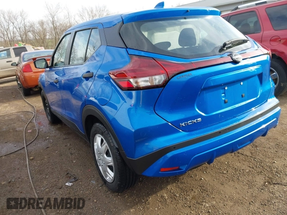 2022 Nissan Kicks S with VIN 3N1CP5BV0NL490306, listed as a IAAI auction lot 41825029 with 36,356 mi miles and . Bid and sale history available at carsss.com. Image 3.