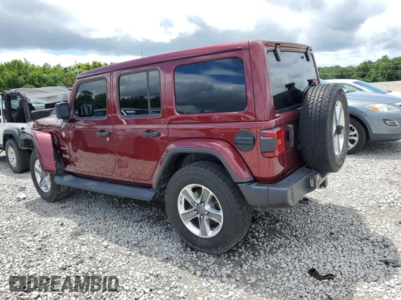 2021 Jeep Wrangler Unlimited Sahara High Altitude с VIN 1C4HJXEG7MW604145, выставлен на аукционе Copart как лот 61352514 с пробегом 55 459 миль миль и Списание • Salvage title. История ставок и продаж доступна на DreamBid. Изображение 2.