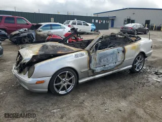 2001 Mercedes-Benz CLK-Class with VIN WDBLK70G11T082347, listed as a Copart auction lot 85513384 with 0 mi miles and Non Repairable. Bid and sale history available at carsss.com. Image 1.