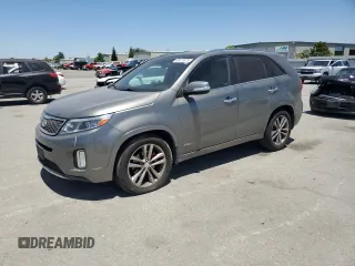2014 Kia Sorento SX with VIN 5XYKWDA76EG454409, listed as a Copart auction lot 63079475 with 148,279 mi miles and Salvage title. Bid and sale history available at DreamBid. Image 1.