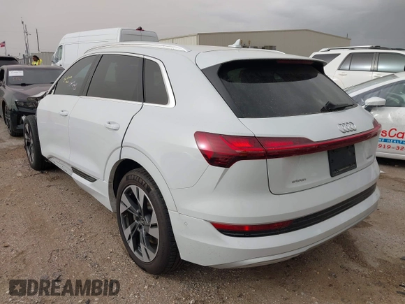 2022 Audi e-tron Premium Plus with VIN WA1LAAGE6NB033284, listed as a IAAI auction lot 41784457 with 30,964 mi miles and . Bid and sale history available at DreamBid. Image 3.