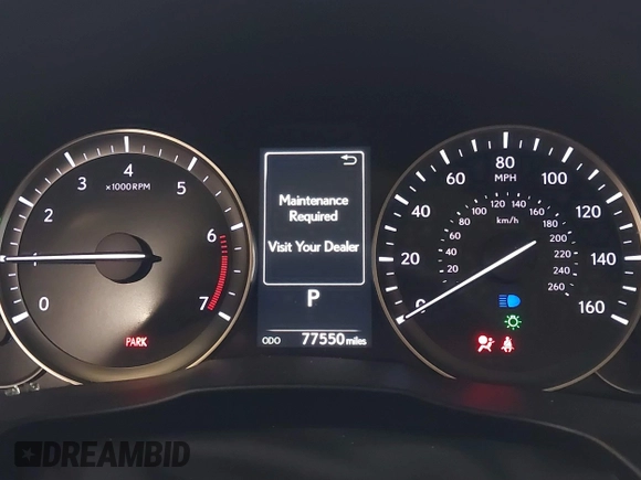 2018 Lexus ES with VIN 58ABK1GG8JU105203, listed as a IAAI auction lot 41764259 with 77,550 mi miles. Bid and sale history available at carsss.com. Image 7.