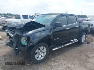 2015 GMC Canyon 2WD SLE with VIN 1GTG5BE3XF1226497, listed as a IAAI auction lot 42106960 with 97,360 mi miles and . Bid and sale history available at DreamBid. Image 18.