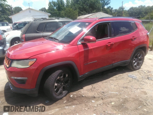 2018 Jeep Compass Limited with VIN 3C4NJCCB4JT358837, listed as a IAAI auction lot 42847013 with 127,958 mi miles and . Bid and sale history available at DreamBid. Image 2.