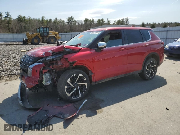 2022 Mitsubishi Outlander SE with VIN JA4J4UA87NZ030985, listed as a Copart auction lot 53522645 with Not provided miles and Salvage title. Bid and sale history available at DreamBid. Image 1.