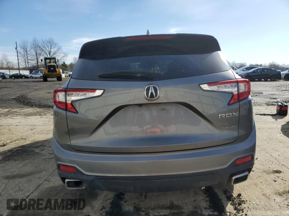 2022 Acura RDX with VIN 5J8TC2H33NL017218, listed as a Copart auction lot 50351255 with 21,288 mi miles and Salvage Title. Bid and sale history available at carsss.com. Image 6.