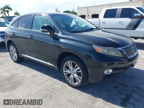 2010 Lexus RX 450h with VIN JTJZB1BAXA2002631, listed as a IAAI auction lot 42744998 with 118,851 mi miles and . Bid and sale history available at DreamBid. Image 1.