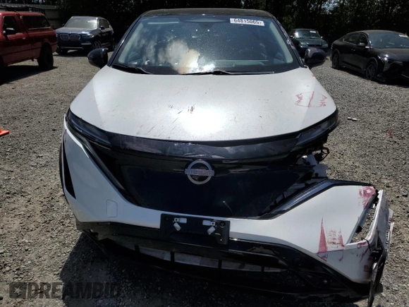 2023 Nissan ARIYA Platinum+ with VIN JN1DF0CD9PM708039, listed as a Copart auction lot 64815065 with 20,236 mi miles and Salvage title. Bid and sale history available at DreamBid. Image 5.