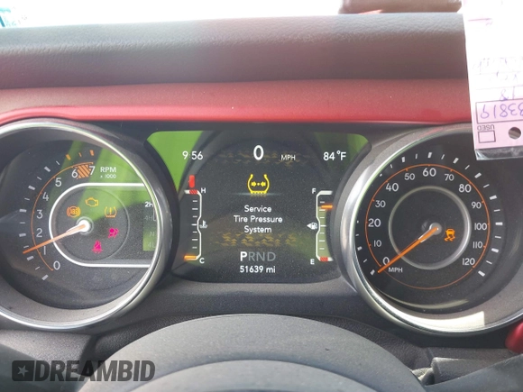 2018 Jeep Wrangler Sport with VIN 1C4GJXAN8JW302519, listed as a IAAI auction lot 42331871 with 51,639 mi miles and . Bid and sale history available at DreamBid. Image 7.