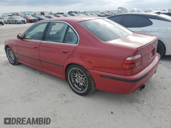 2000 BMW M5 z VIN WBSDE9345YBZ94093, wystawiony jako Copart lot #74606874 z przebiegiem Nie podano mil oraz Nie do naprawy • Non repairable. Historia ofert i sprzedaży dostępna na DreamBid. Obrazek 2.