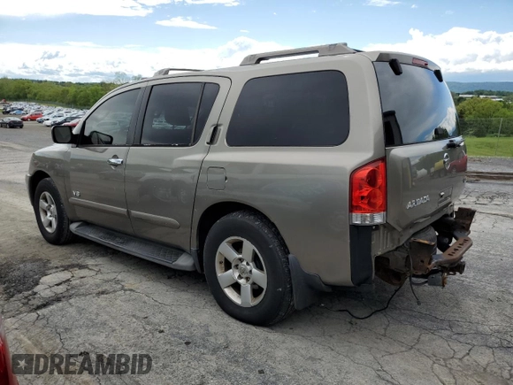 2006 Nissan Armada LE z VIN 5N1AA08B76N710950, wystawiony jako Copart lot #55981715 z przebiegiem 242 233 mil mil oraz Szkoda całkowita • Salvage title. Historia ofert i sprzedaży dostępna na DreamBid. Obrazek 2.