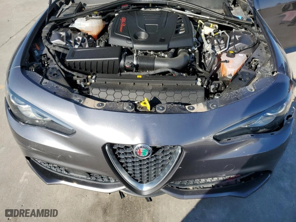 2023 Alfa Romeo Giulia Veloce with VIN ZARFAMBN5P7671128, listed as a Copart auction lot 88145565 with 0 mi miles and Salvage Title. Bid and sale history available at carsss.com. Image 11.