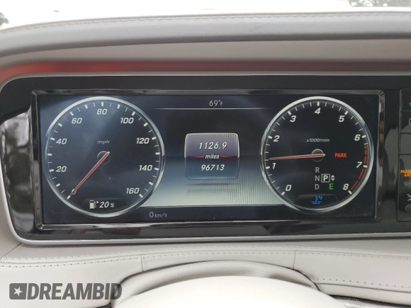 2016 Mercedes-Benz S 550 with VIN WDDUG8CB5GA243905, listed as a Copart auction lot 47827195 with 96,713 mi miles and Salvage Title. Bid and sale history available at carsss.com. Image 9.