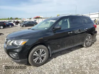 2017 Nissan Pathfinder SV with VIN 5N1DR2MM5HC678605, listed as a Copart auction lot 54719175 with 70,798 mi miles and Salvage title. Bid and sale history available at DreamBid. Image 1.