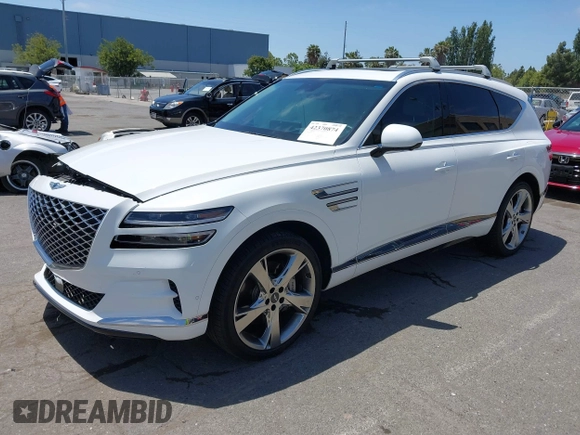 2023 Genesis GV80 with VIN KMUHBDSB8PU102875, listed as a IAAI auction lot 42370874 with 30,318 mi miles and . Bid and sale history available at DreamBid. Image 17.