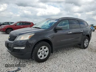 2015 Chevrolet Traverse LS z VIN 1GNKRFKD2FJ276031, wystawiony jako Copart lot #54843065 z przebiegiem 101 042 mil mil oraz Szkoda całkowita • Salvage title. Historia ofert i sprzedaży dostępna na DreamBid. Obrazek 1.