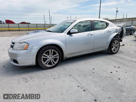 2012 Dodge Avenger SXT with VIN 1C3CDZCB7CN183153, listed as a Copart auction lot 63293725 with 122,681 mi miles and Salvage title. Bid and sale history available at DreamBid. Image 1.