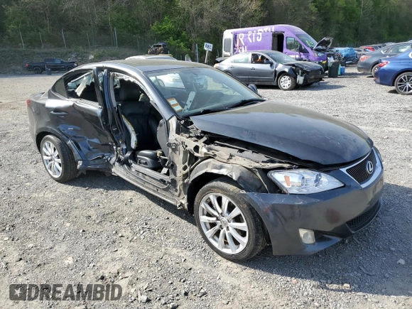 2006 Lexus IS 250 with VIN JTHCK262365003268, listed as a Copart auction lot 55077595 with 194,699 mi miles and Clean Title. Bid and sale history available at DreamBid. Image 4.