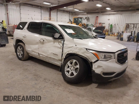 2019 GMC Acadia SLE with VIN 1GKKNKLAXKZ219061, listed as a IAAI auction lot 41198835 with 106,356 mi miles. Bid and sale history available at carsss.com. Image 1.