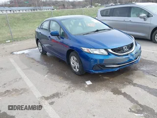 2014 Honda Civic Sedan LX with VIN 19XFB2F5XEE049546, listed as a IAAI auction lot 41850395 with 142,415 mi miles. Bid and sale history available at carsss.com. Image 1.