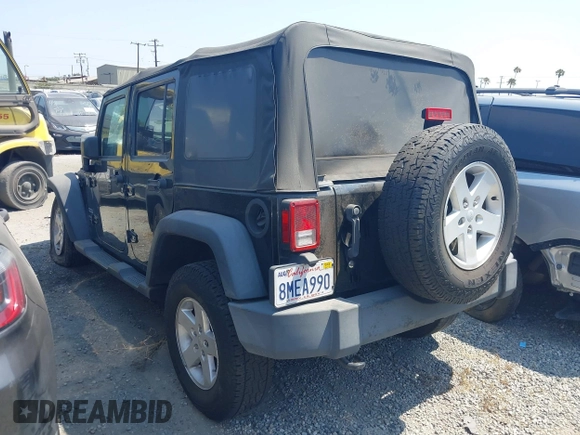 2017 Jeep Wrangler Unlimited Sport with VIN 1C4HJWDG1HL551090, listed as a IAAI auction lot 42619497 with 92,693 mi miles and . Bid and sale history available at DreamBid. Image 3.